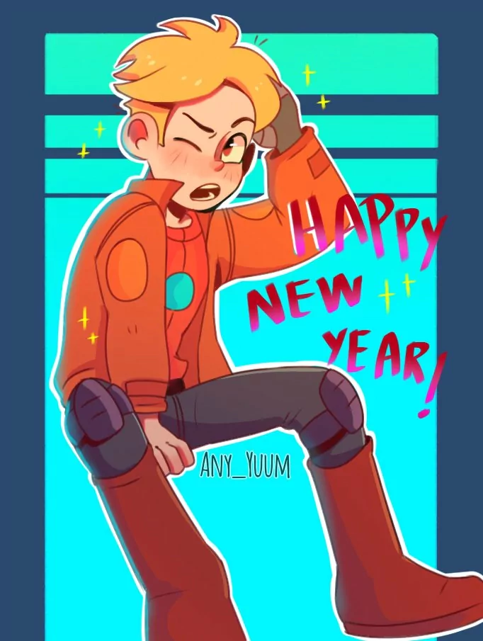 jacket boots blonde Gary Goodspeed New Year 2021 TV Show Final Space Image