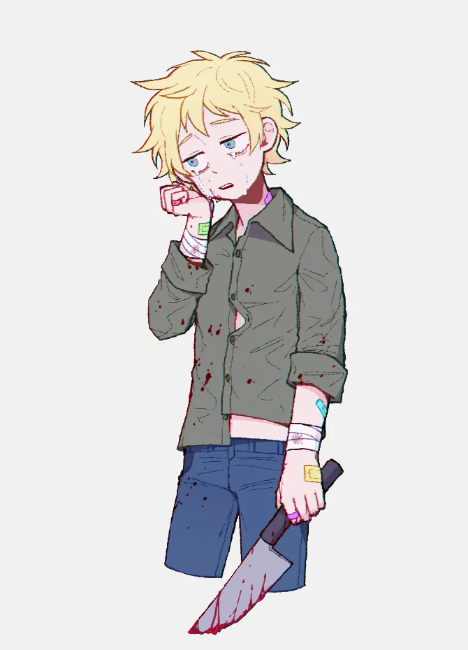 tears blonde knife Tweek Tweak TV Show South Park Image