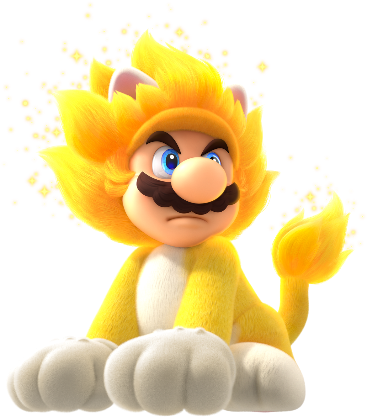 Giga Cat Mario Render from Bowser's Fury