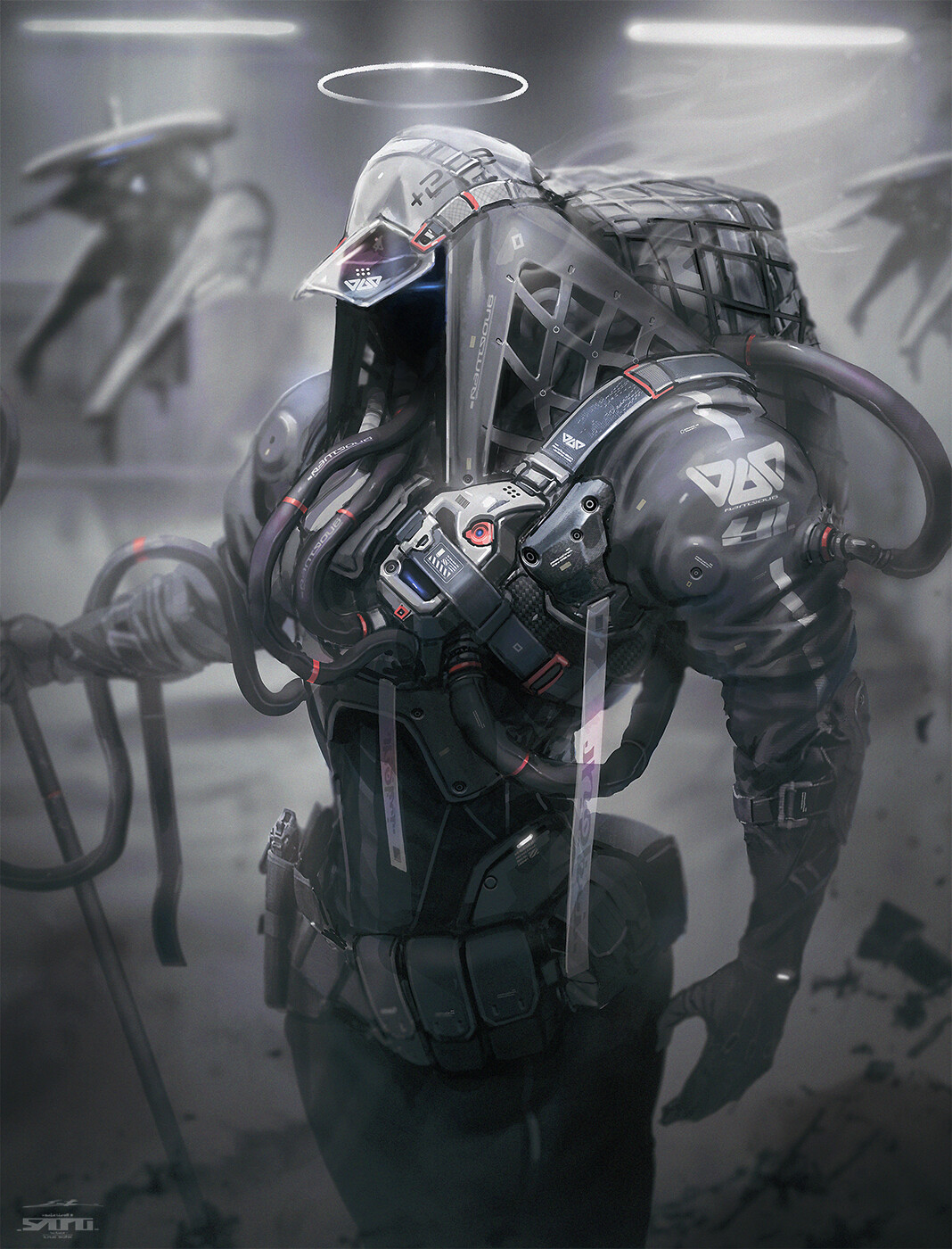 Sci Fi Warrior Art by Esuthio