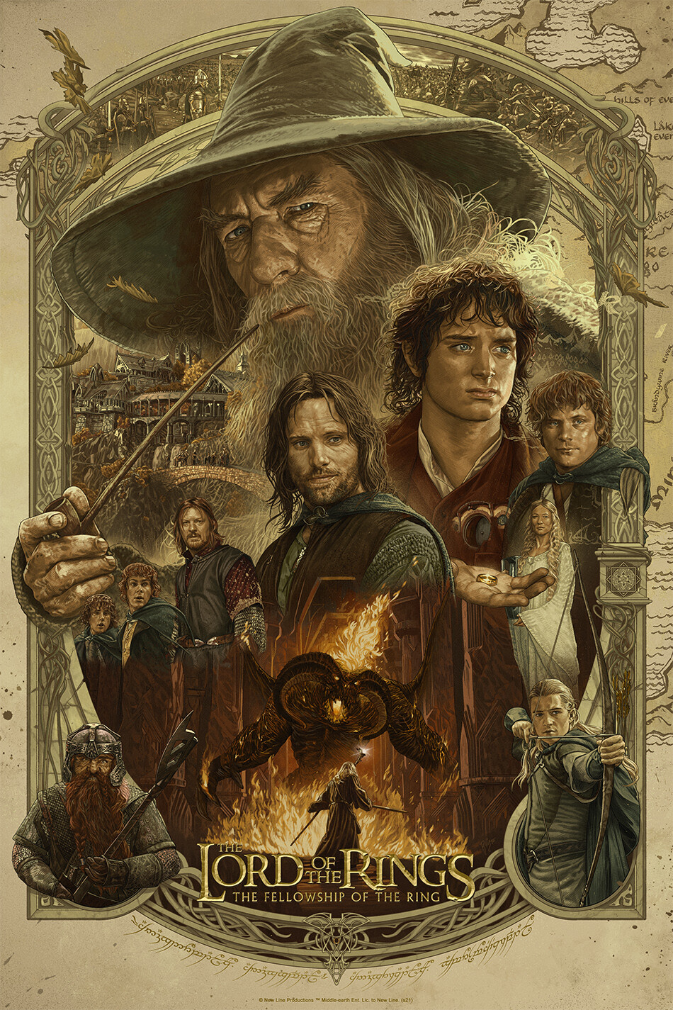 The Lord of the Rings: The Fellowship of the Ring Art by RUIZ BURGOS