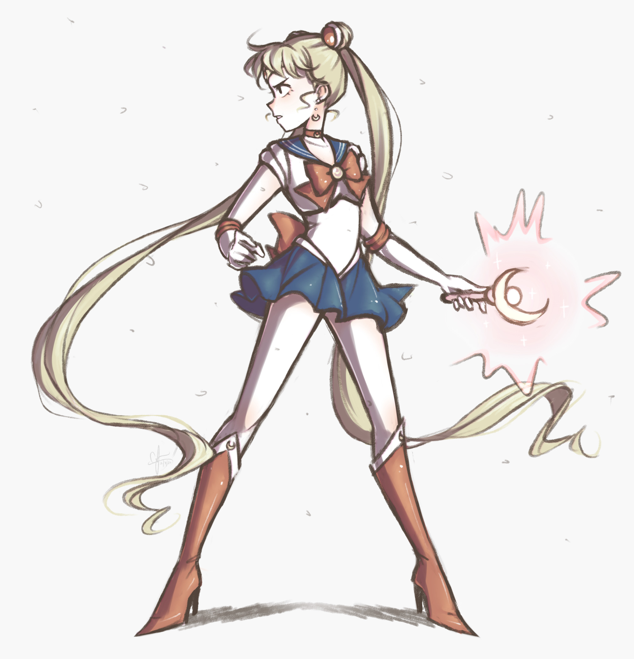 Sailor Moon Art by cheriboiyo