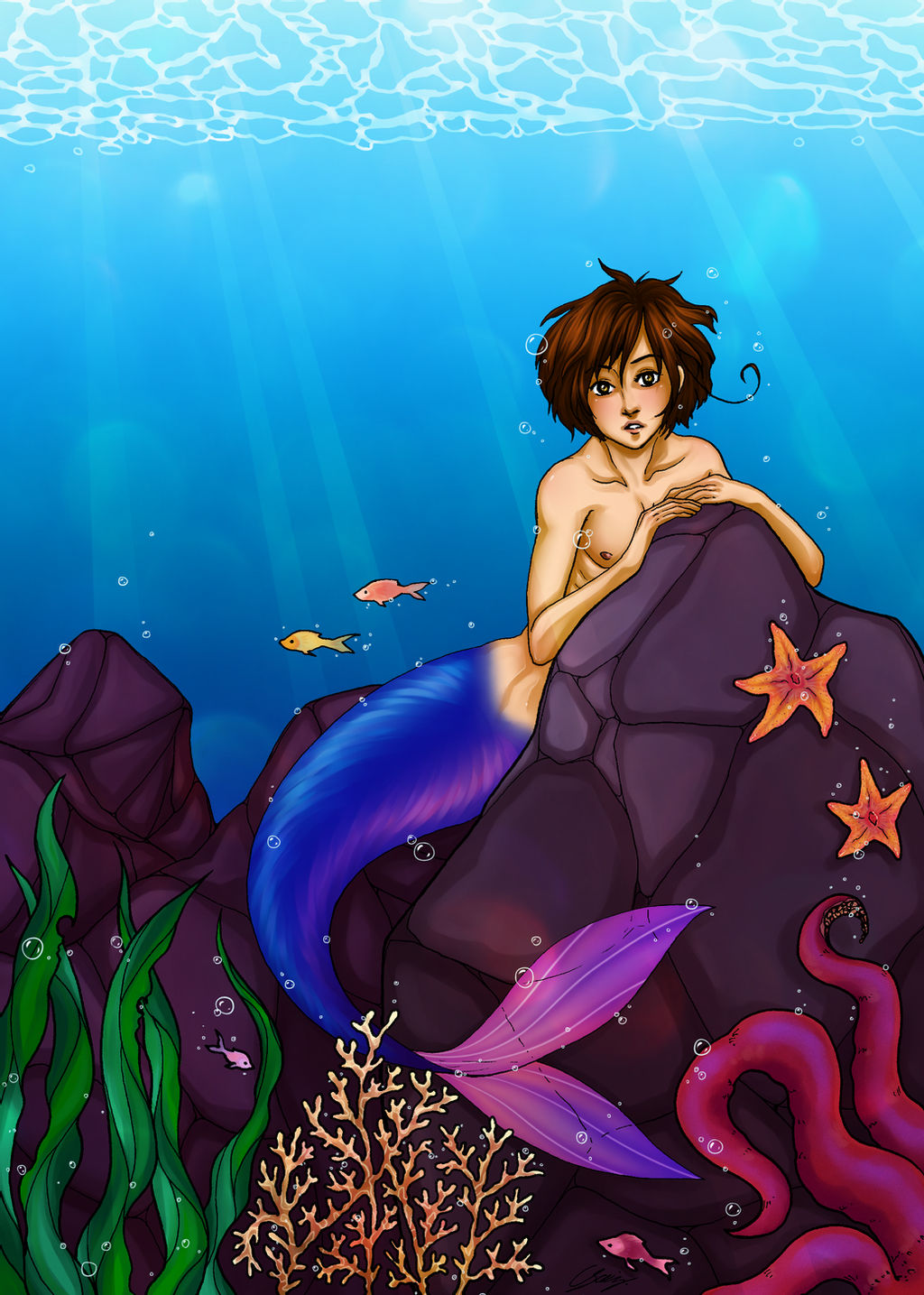 Fantasy Mermaid Art by x-Lilou-chan-x