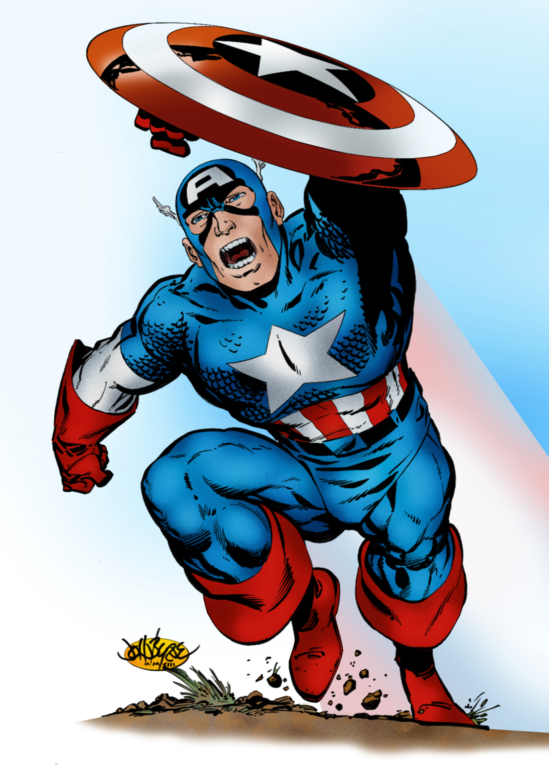 Captain America Art by xts33