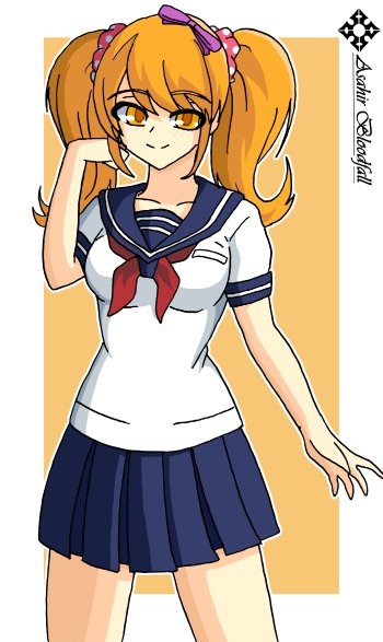 Osana Najimi and Raibaru Fumetsu - Yandere Simulator Fanart