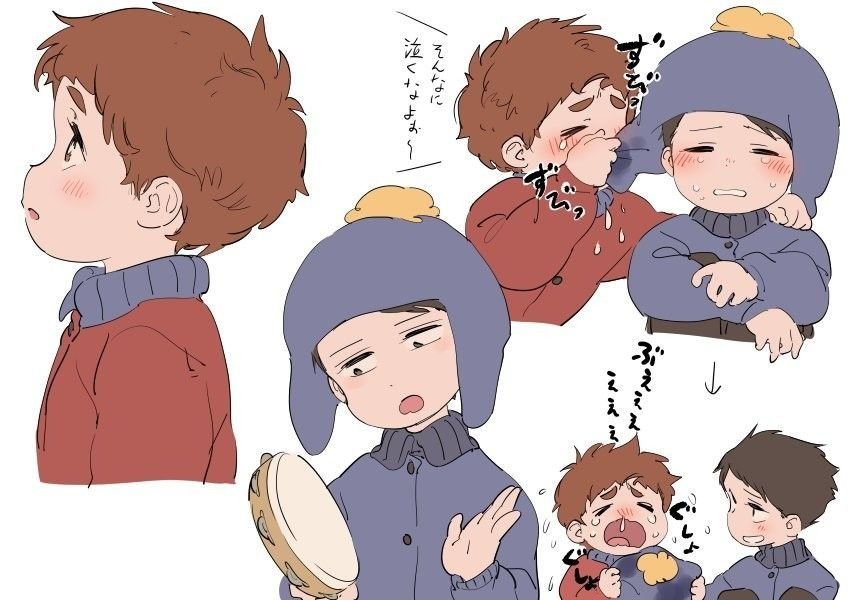 Download Hat Brown Hair Black Hair Crying Craig Tucker Clyde Donovan TV Show South Park Art