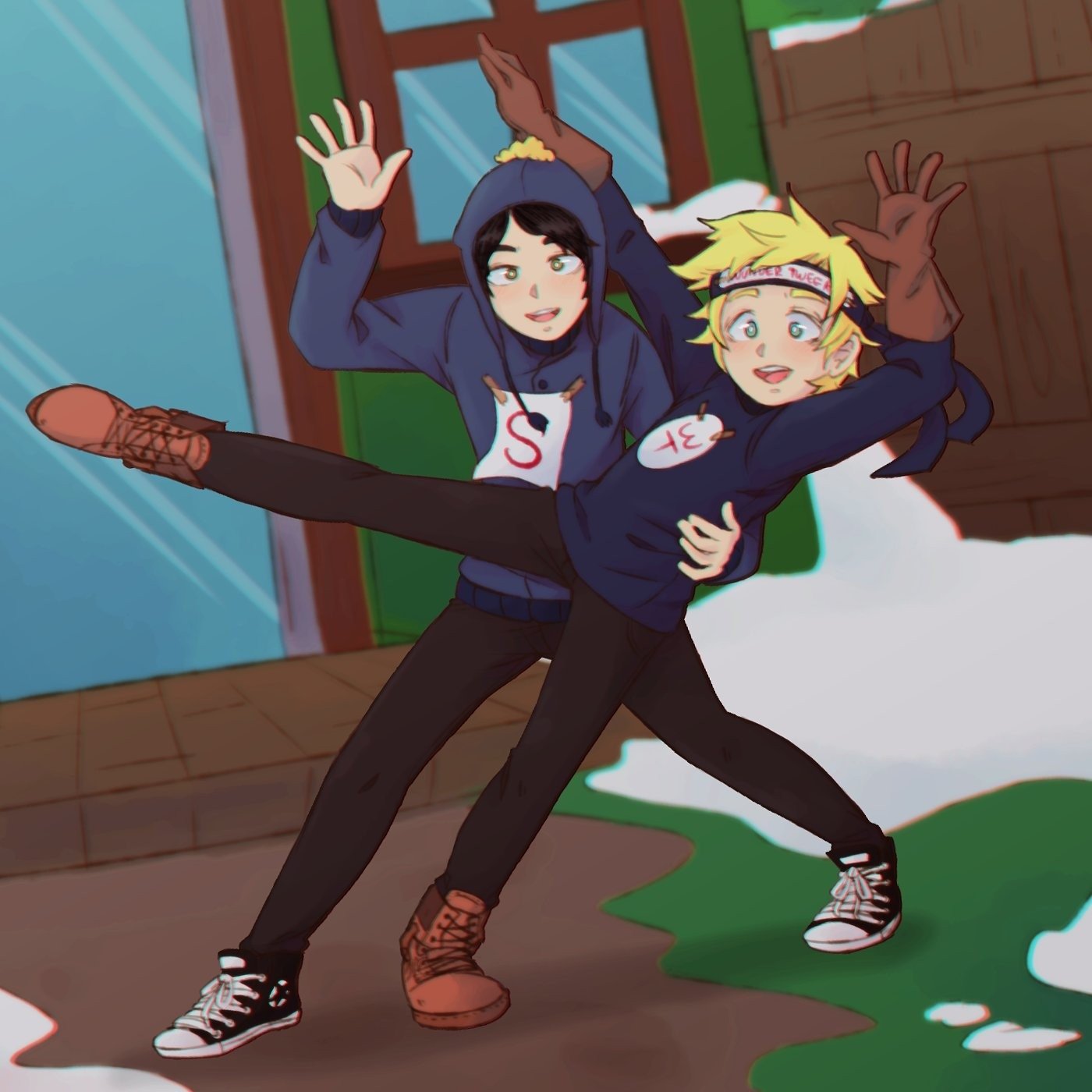 Download Black Hair Blonde Super Craig (South Park) Craig Tucker Wonder Tweek Tweek Tweak Video Game South Park: The Fractured But Whole Art