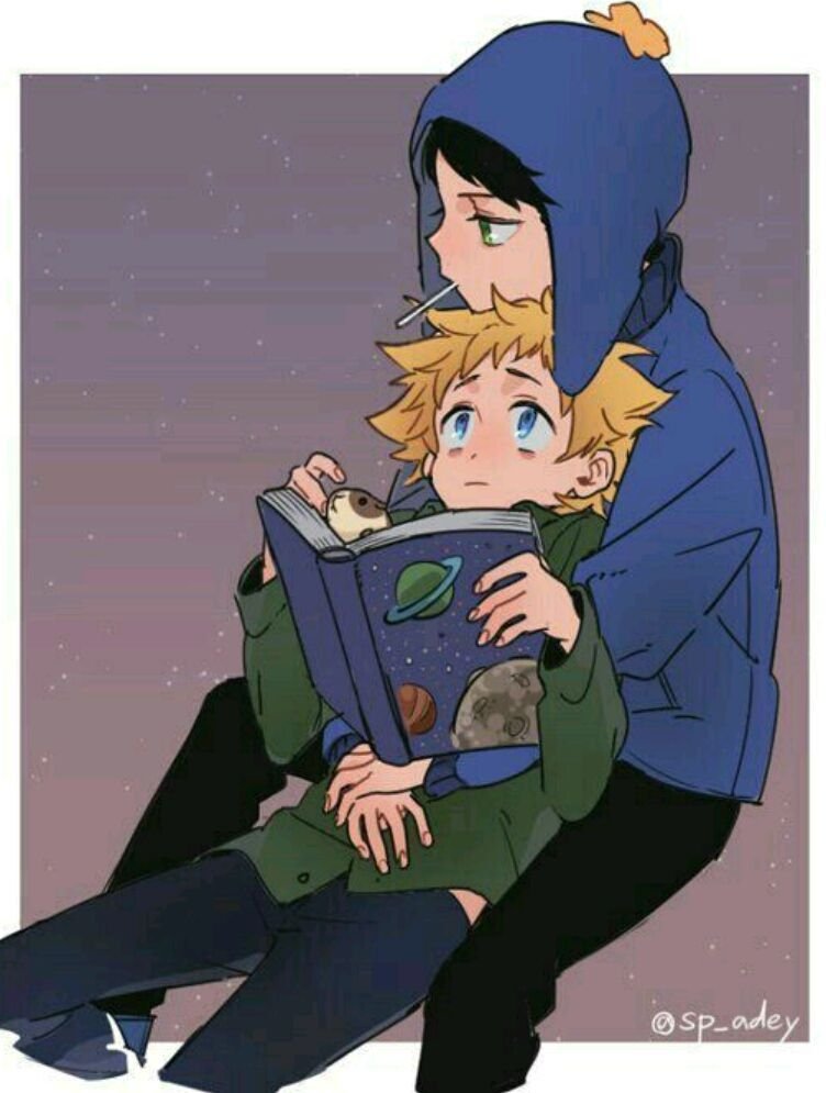 Download Book Hat Stripe (South Park) Black Hair Blonde Tweek Tweak Craig Tucker TV Show South Park Art