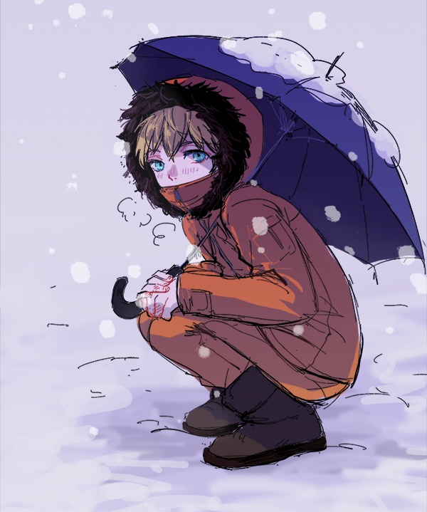 Download Hoodie Umbrella Kenny McCormick TV Show South Park Art