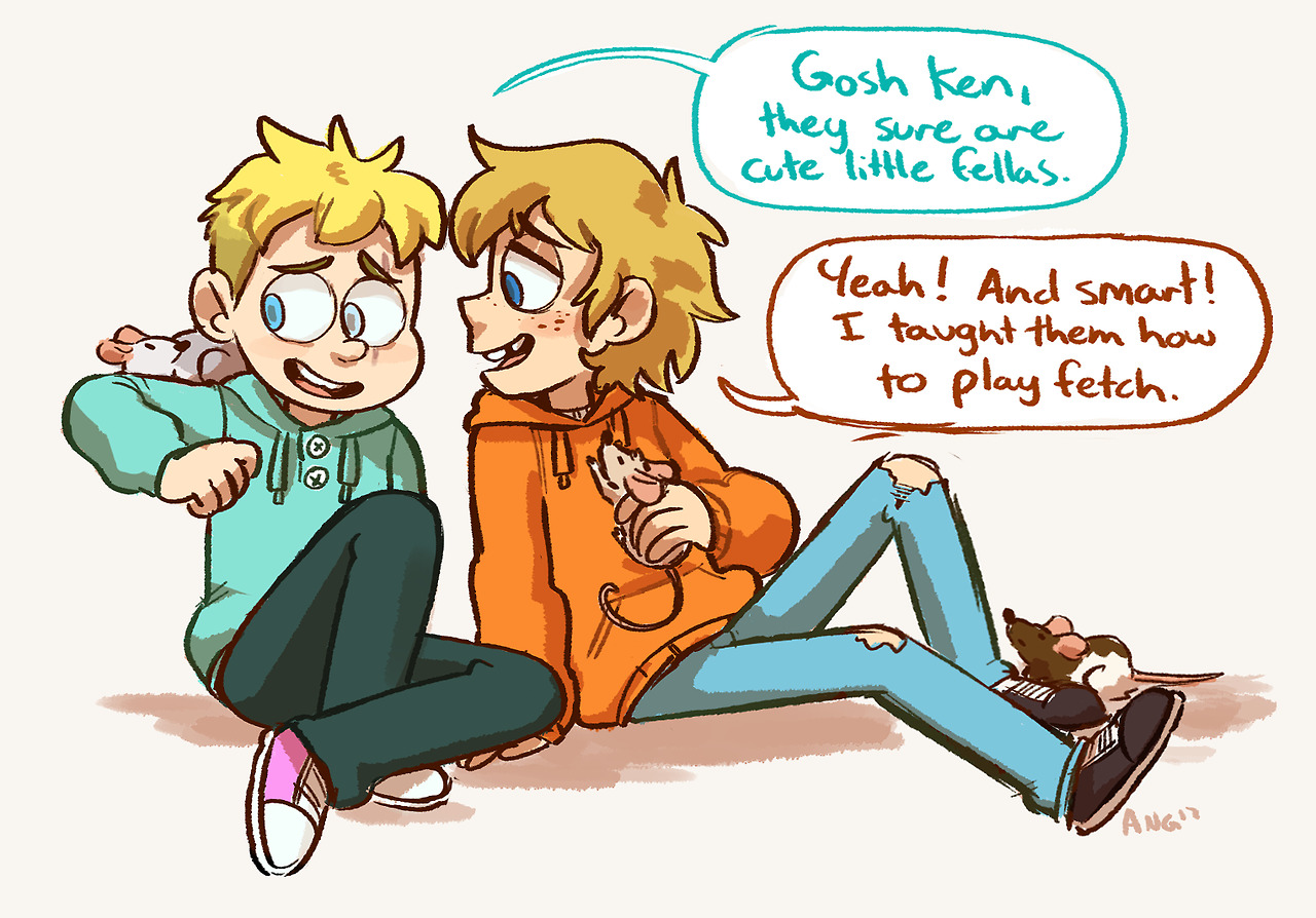 Download Blonde Mice Kenny McCormick Butters Stotch TV Show South Park Art