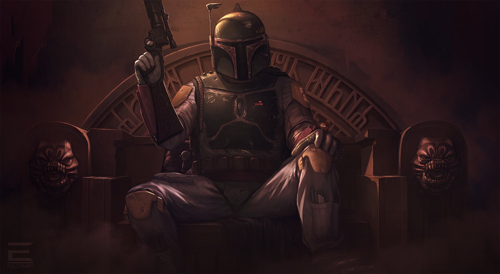 Download Boba Fett Sci Fi Star Wars Art