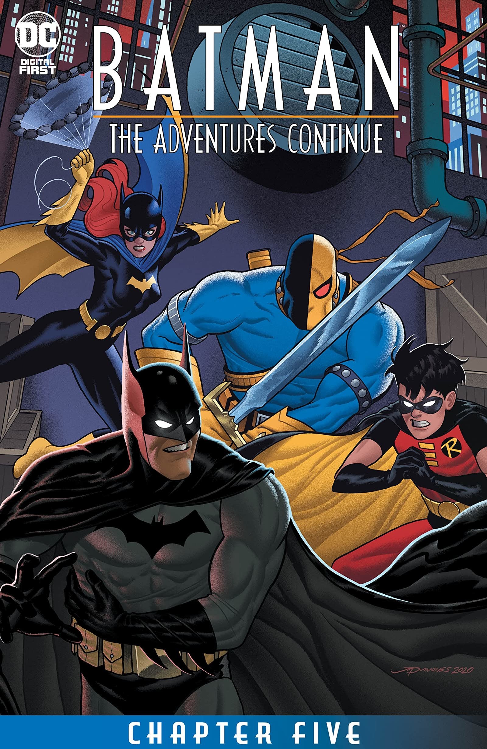 Download Tim Drake Robin (DC Comics) Barbara Gordon Deathstroke Batman Batgirl Comic Batman: The Adventures Continue Art