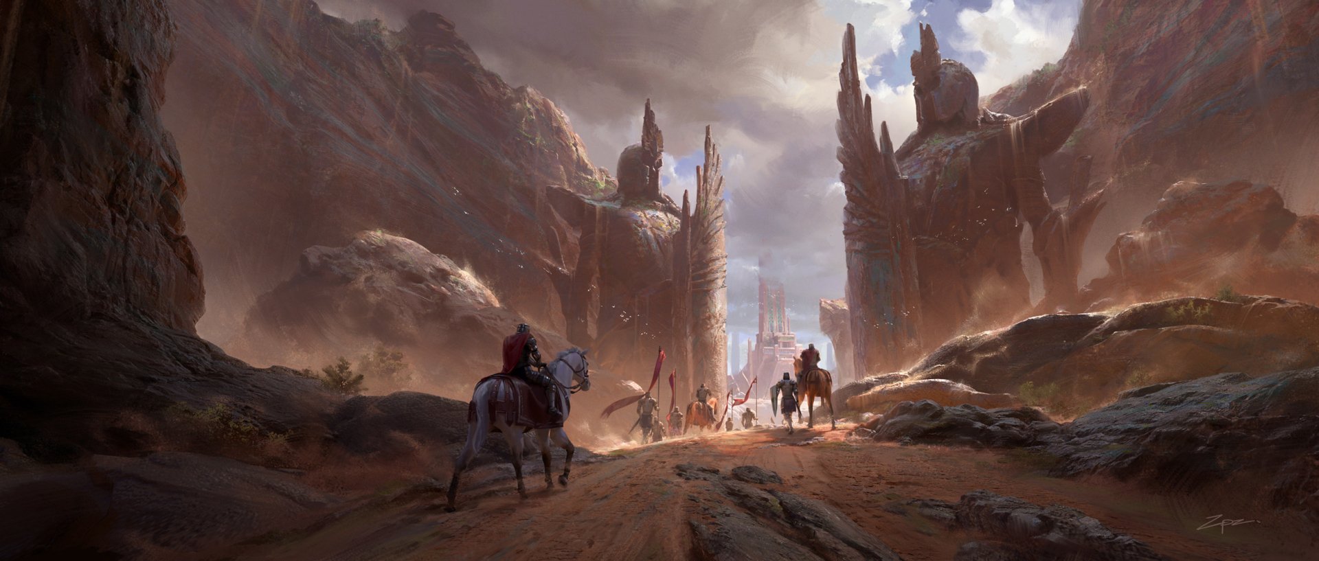 Fantasy Landscape Art by Pengzhen Zhang