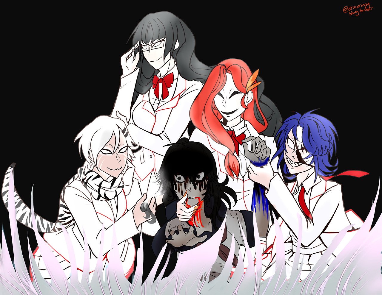 Download Kuroko Kamenaga Aoi Ryugoku Akane Toriyasu Shiromi Torayoshi Ayano Aishi Video Game Yandere Simulator Art