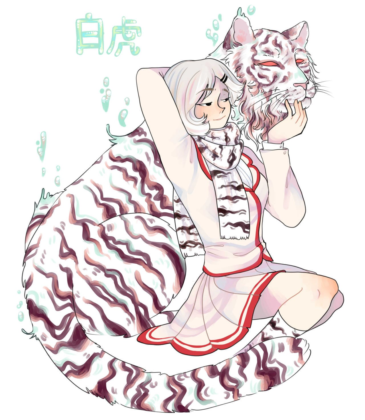 Download White Tiger Shiromi Torayoshi Video Game Yandere Simulator Art