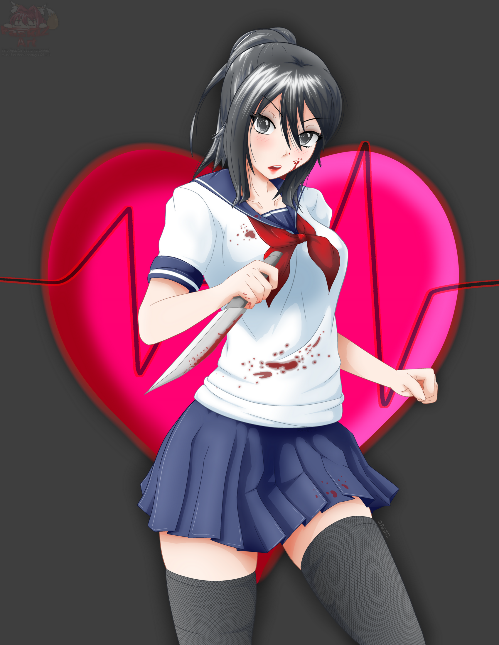 Download Ayano Aishi Video Game Yandere Simulator Art