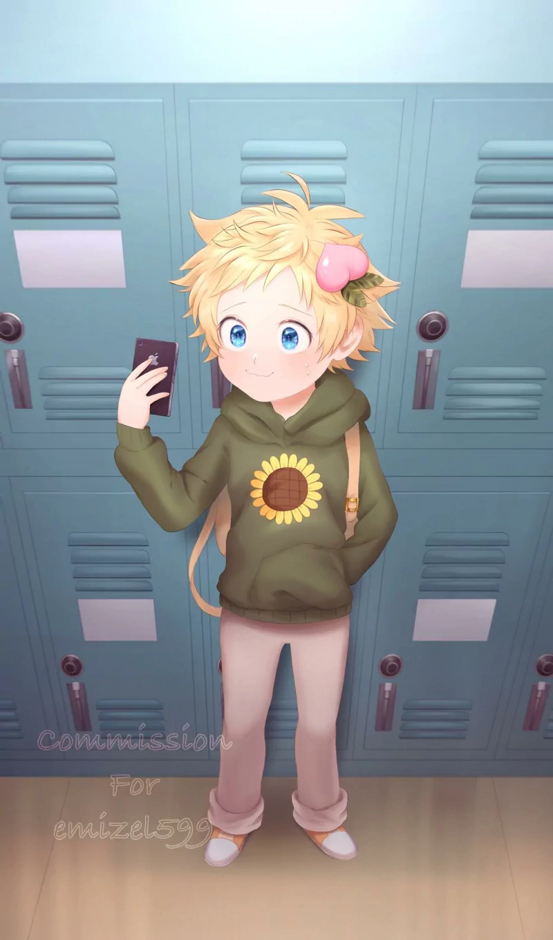 blue eyes phone blonde Tweek Tweak TV Show South Park Image