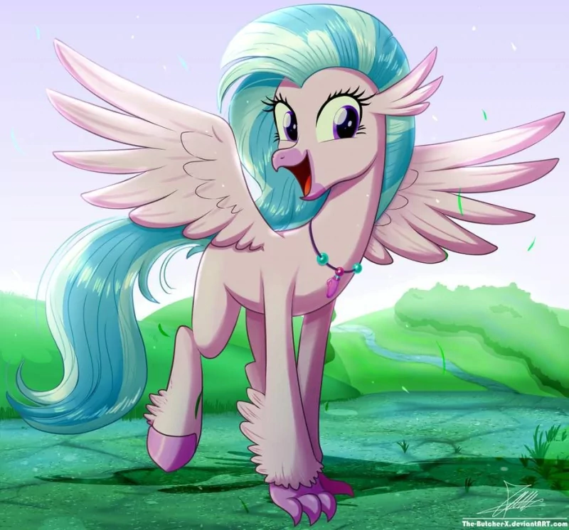 My Little Pony wings purple eyes hippogriff Silverstream (My Little Pony: Friendship is Magic) TV Show My Little Pony: Friendship Is Magic Image
