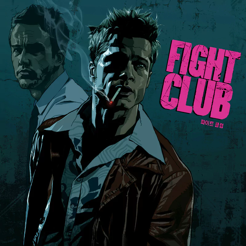 Brad Pitt Edward Norton Tyler Durden movie Fight Club Image