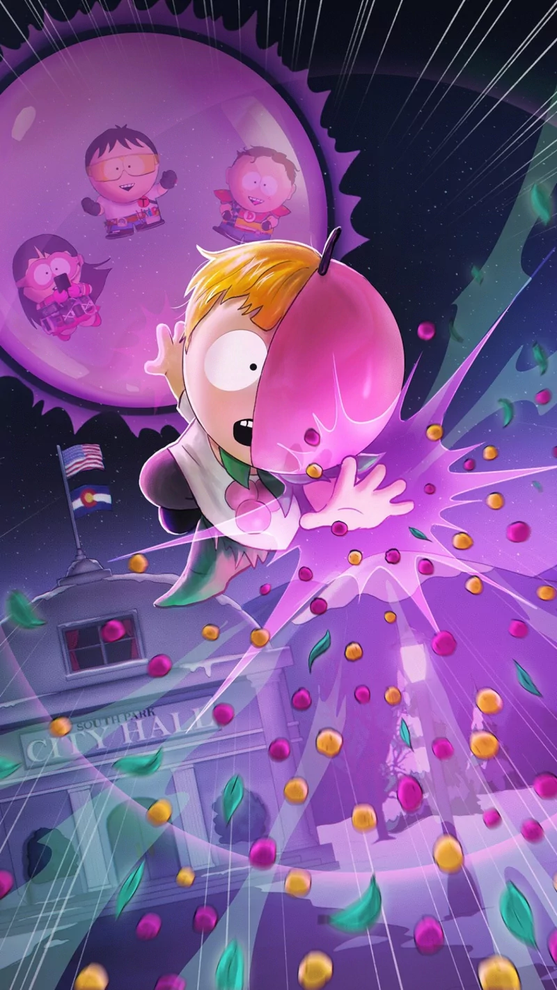 Bradley Biggle Scott Malkinson Stan Marsh Wendy Testaburger Captain Diabetes (South Park) Call Girl (South Park) Toolshed (South Park) Mintberry Crunch video game South Park: The Fractured But Whole Image