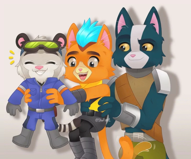 Biskit (Final Space) Little Cato (Final Space) Avocato (Final Space) TV Show Final Space Image