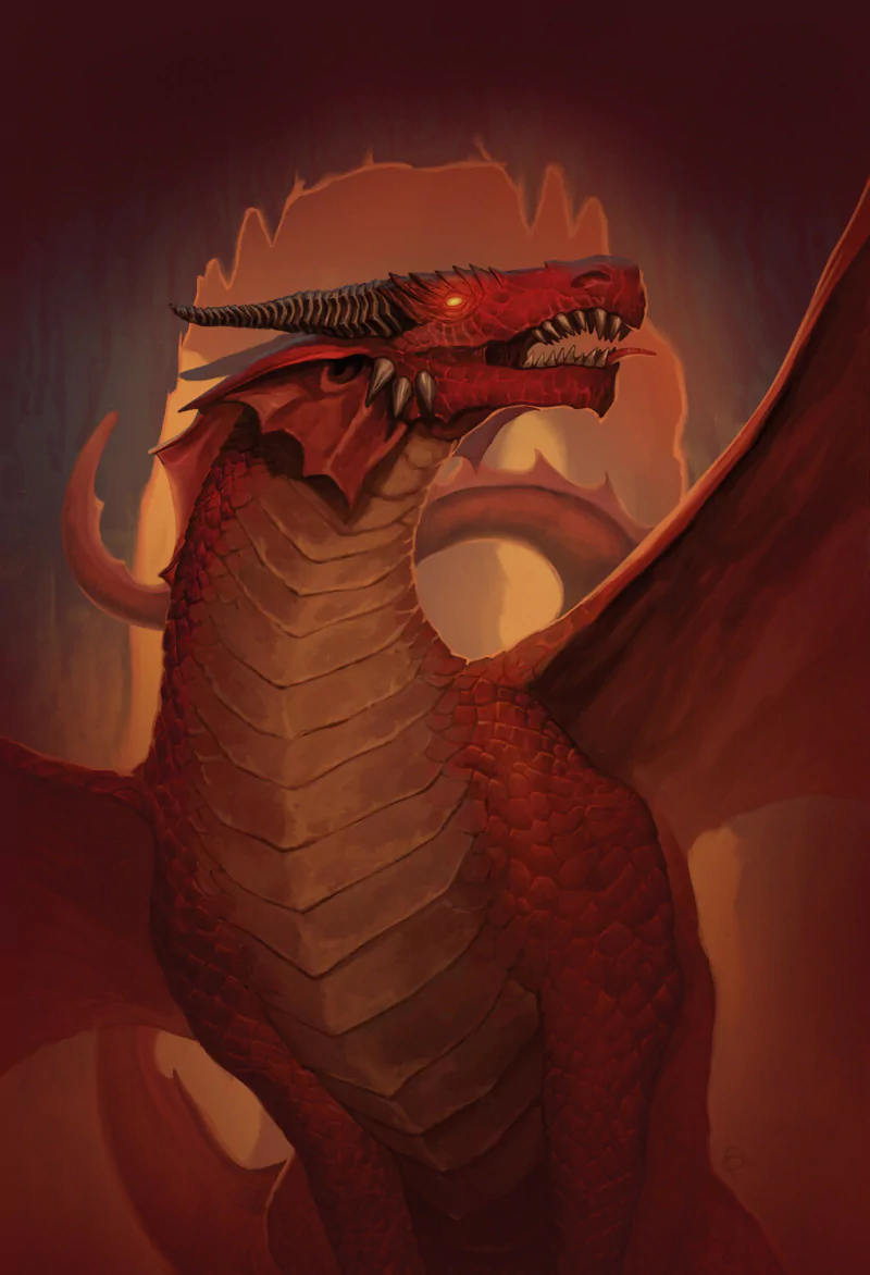 fantasy dragon red dragon Image