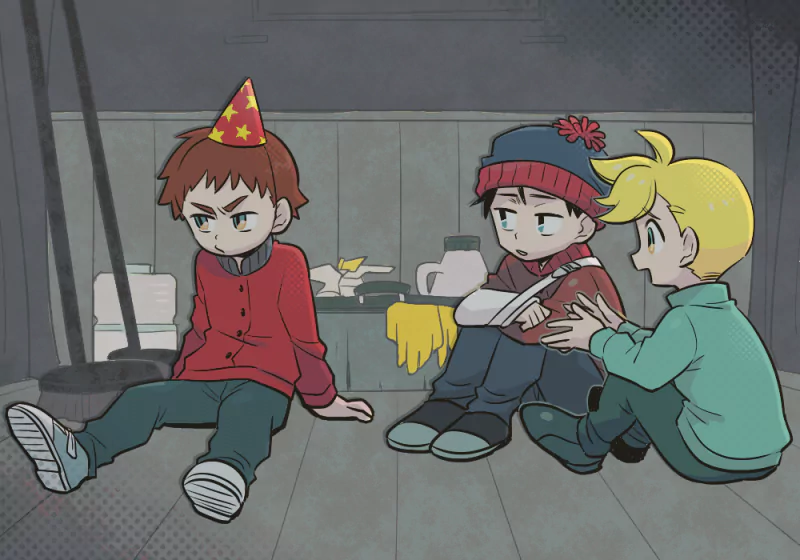 Stan Marsh Butters Stotch Clyde Donovan TV Show South Park Image