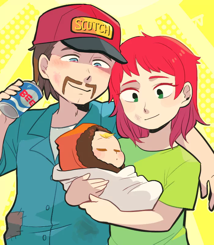 brown hair red hair baby Kenny McCormick Carol McCormick Stuart McCormick TV Show South Park Image