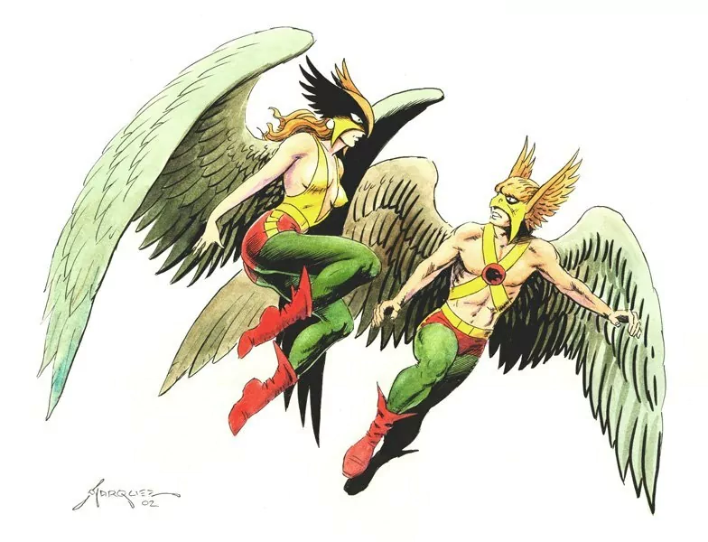 DC Comics wings Shayera Hol Carter Hall Hawkgirl (DC Comics) Hawkman (DC Comics) Comic Hawkman & Hawkgirl Image