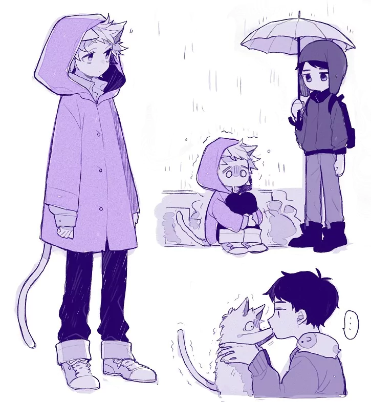 umbrella tail cat Tweek Tweak Craig Tucker TV Show South Park Image
