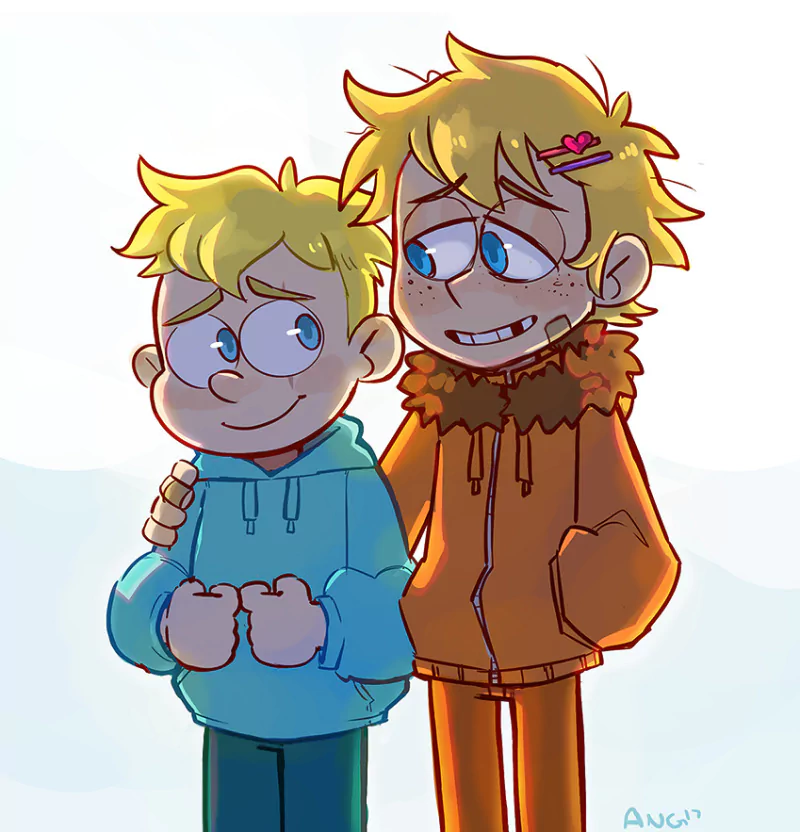 blonde smile Butters Stotch Kenny McCormick TV Show South Park Image