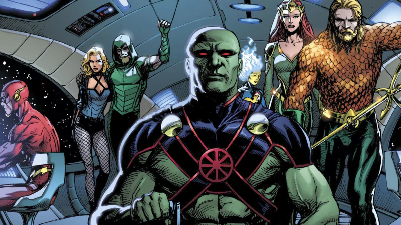 Barry Allen Green Arrow Flash Mera (DC Comics) Aquaman Black Canary Martian Manhunter Comic Doomsday Clock Image