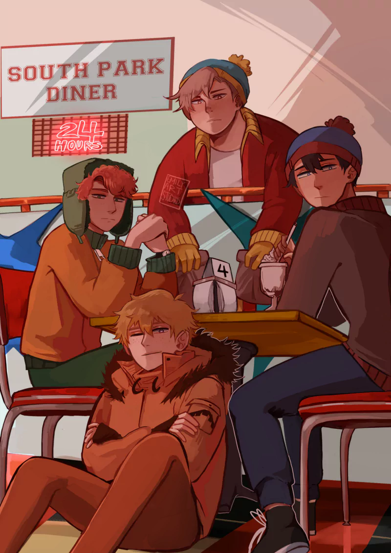 Kenny McCormick Eric Cartman Stan Marsh Kyle Broflovski TV Show South Park Image