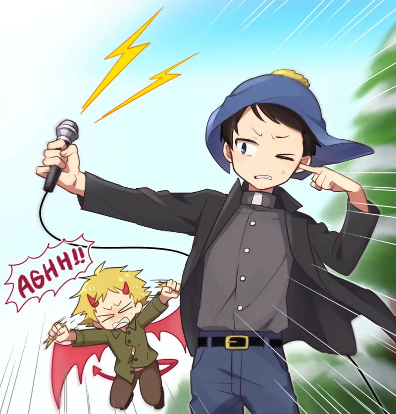 black hair microphone Tweek Tweak Craig Tucker video game South Park: Phone Destroyer Image