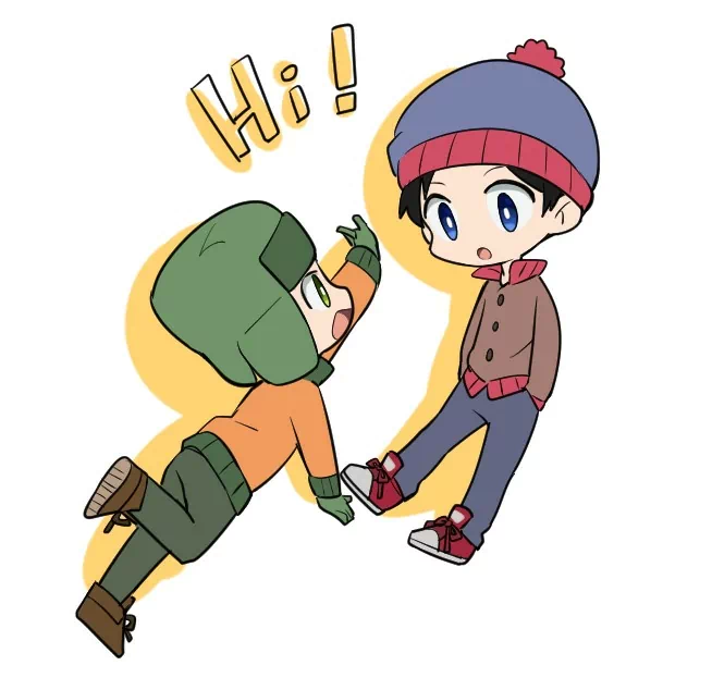 chibi hat Stan Marsh Kyle Broflovski TV Show South Park Image