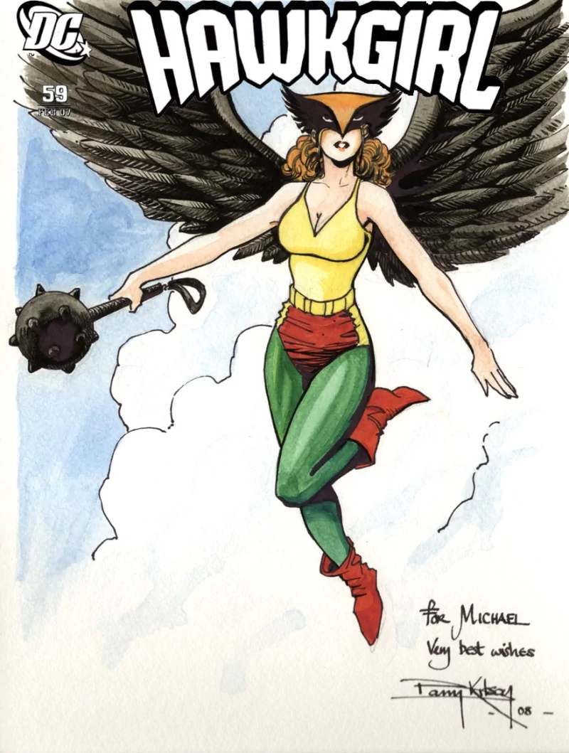mace wings DC Comics Hawkgirl (DC Comics) Comic Image