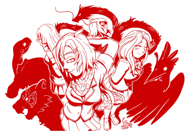 Aoi Ryugoku Kuroko Kamenaga Akane Toriyasu Shiromi Torayoshi video game Yandere simulator Image