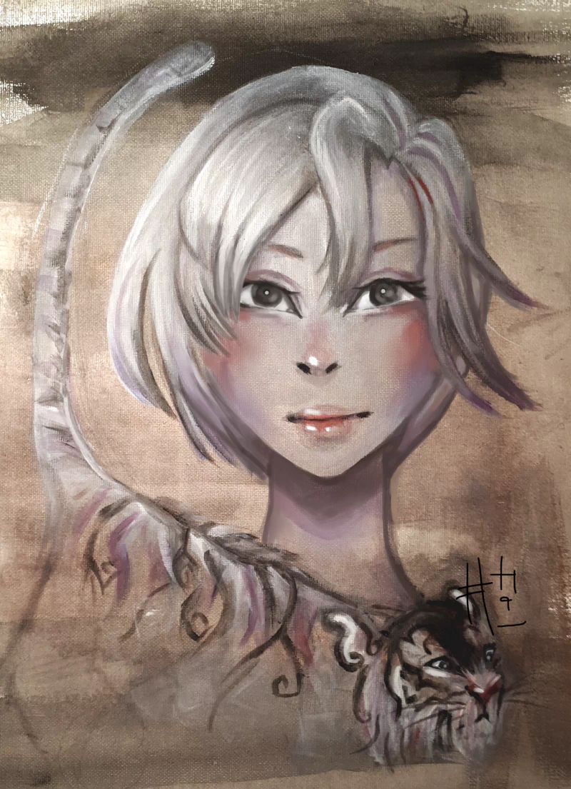 white tiger Shiromi Torayoshi video game Yandere simulator Image
