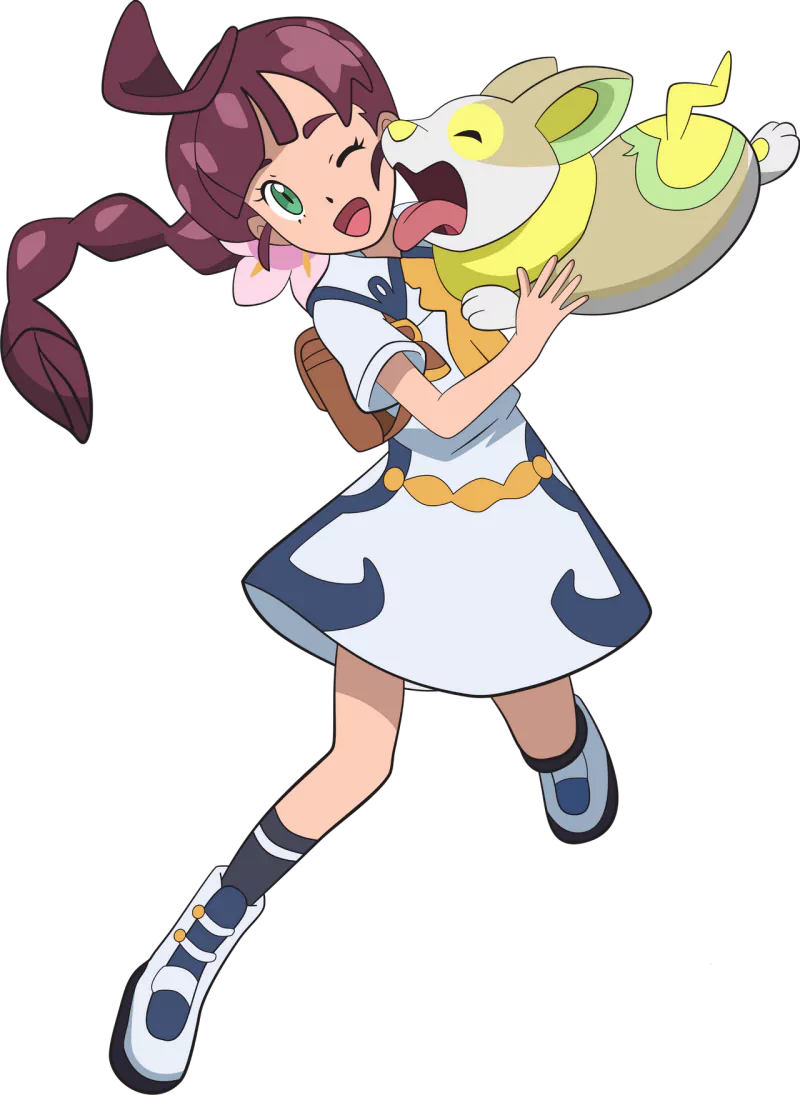 green eyes Yamper (Pokémon) Chloe (Pokémon) Anime Pokemon Image
