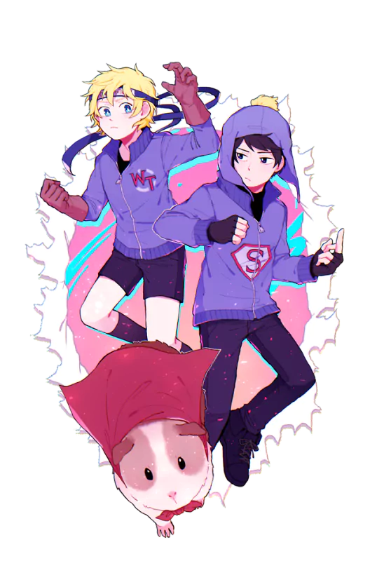 black hair blonde Craig Tucker Tweek Tweak Stripe (South Park) Wonder Tweek Super Craig (South Park) video game South Park: The Fractured But Whole Image
