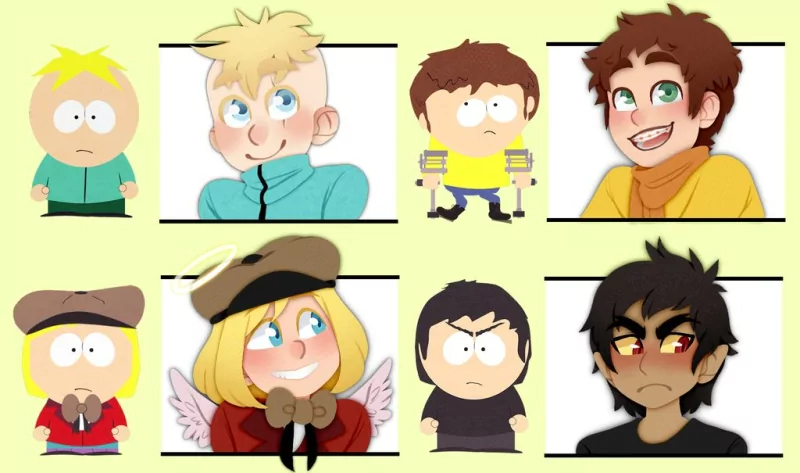 Damien Thorn (South Park) Pip Pirrup Jimmy Valmer Butters Stotch TV Show South Park Image