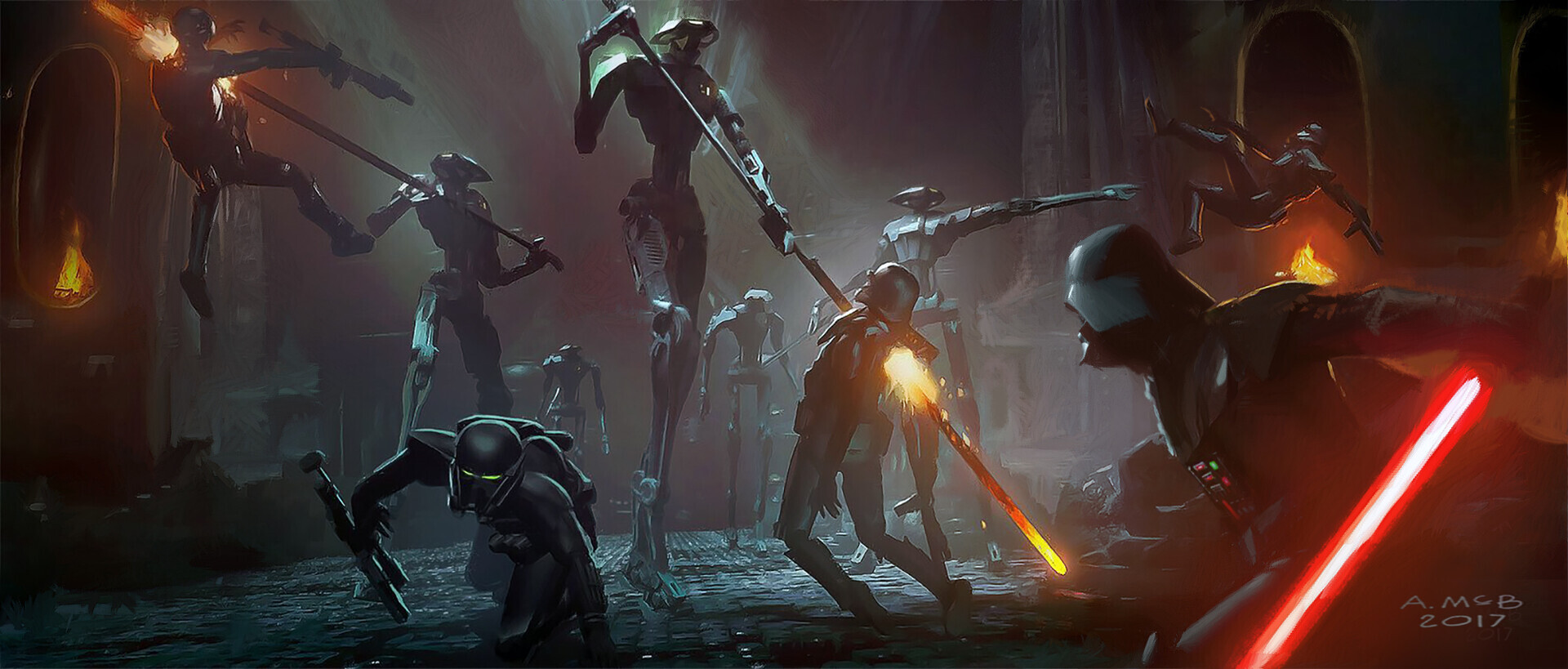 Vader Immortal: A Star Wars VR Series Art by Aaron McBride
