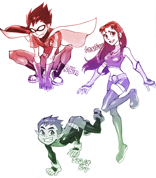 Teen Titans Art by sii-sen
