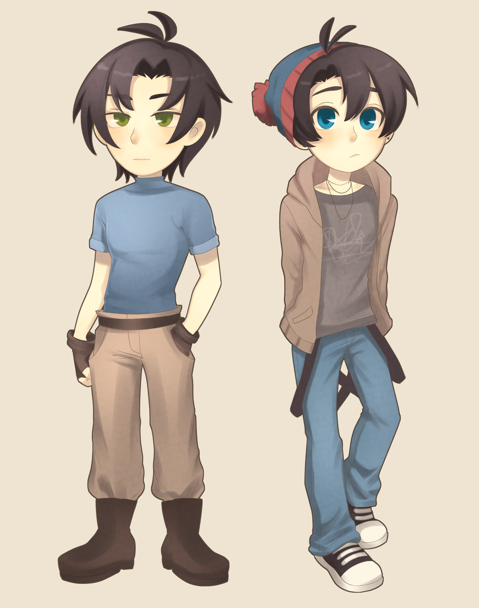 Download Hat Boots Blue Eyes Green Eyes Black Hair Sneakers Craig Tucker Stan Marsh TV Show South Park Art