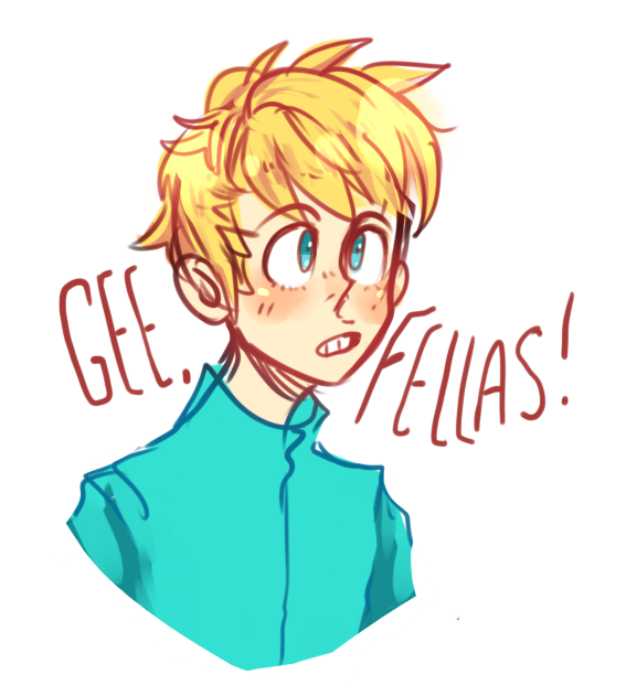 Download Blue Eyes Blonde Butters Stotch TV Show South Park Art