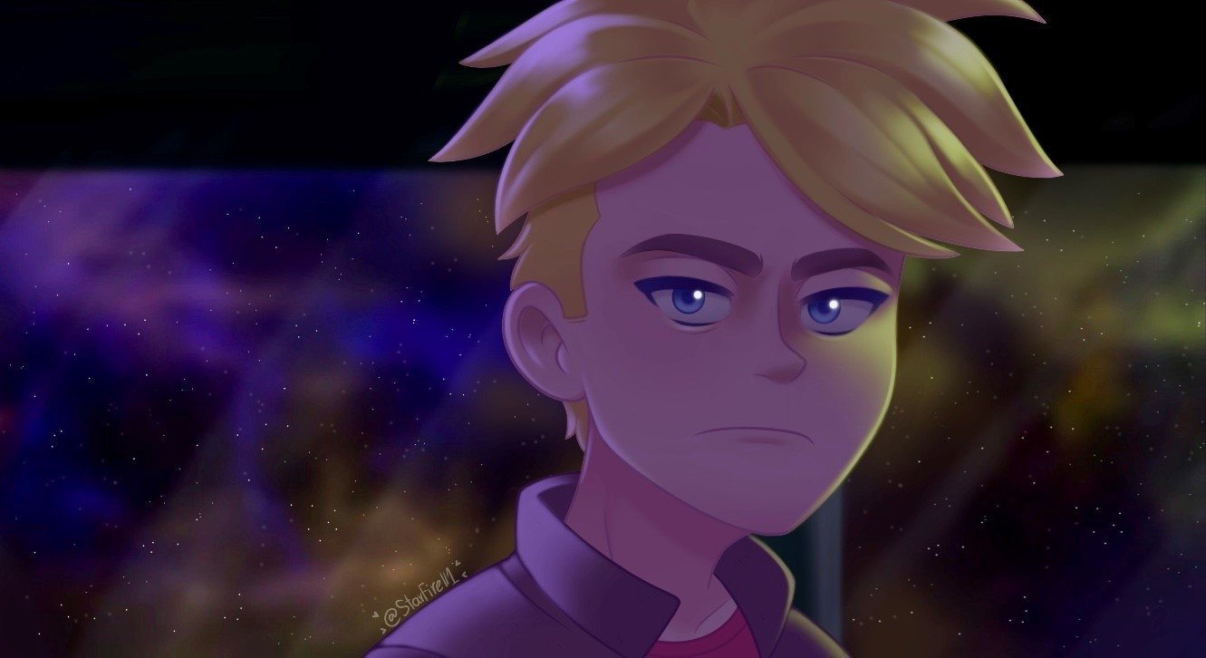 Download Blonde Blue Eyes Face Gary Goodspeed TV Show Final Space Art