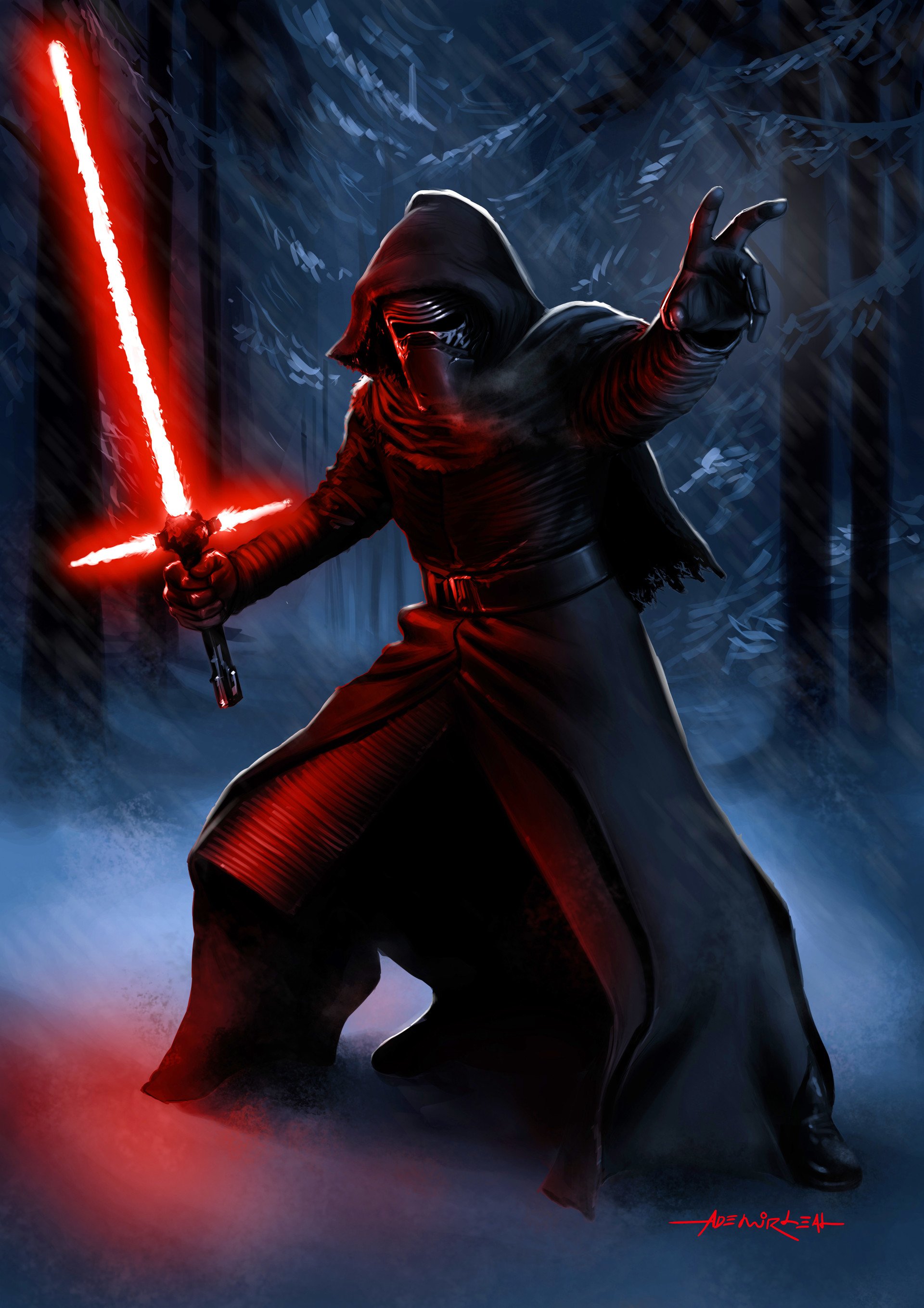 Download Kylo Ren Movie Star Wars Episode VII: The Force Awakens Art
