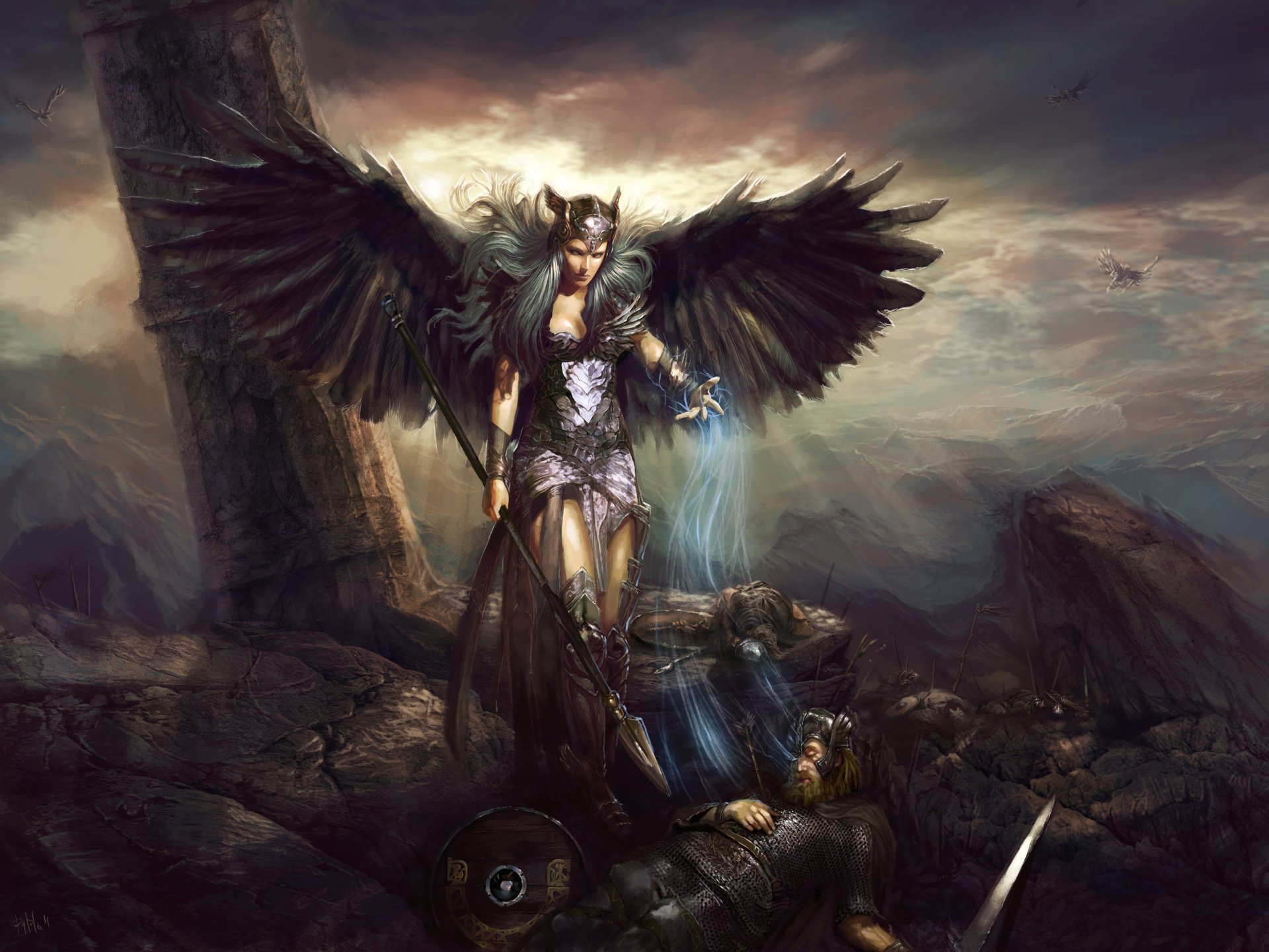 Download Warrior Wings Fantasy Angel Warrior Fantasy Warrior Art