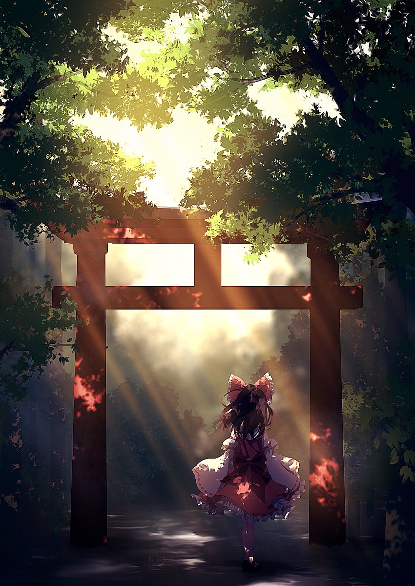 Download Reimu Hakurei Anime Touhou Art