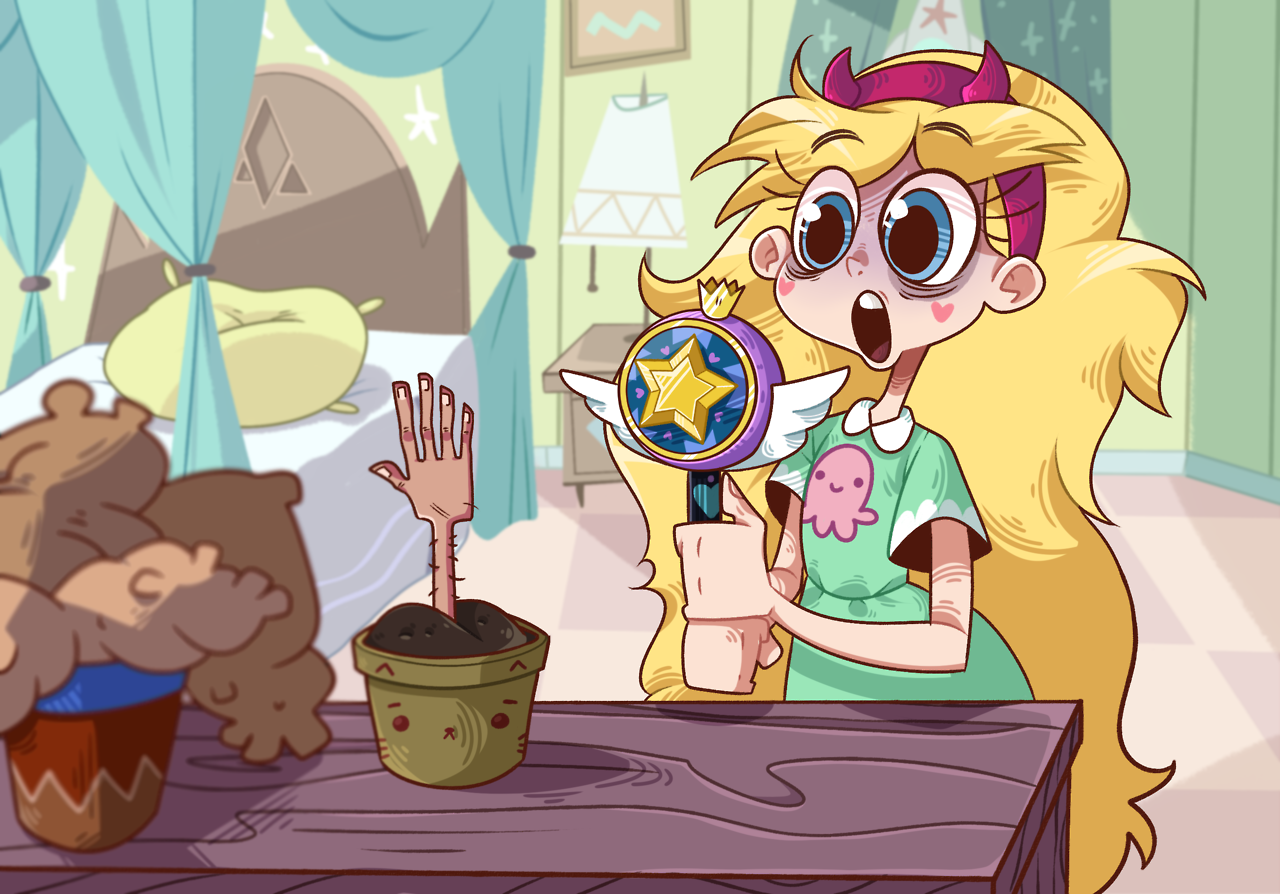 Download Blonde Star Butterfly TV Show Star Vs. The Forces Of Evil Art